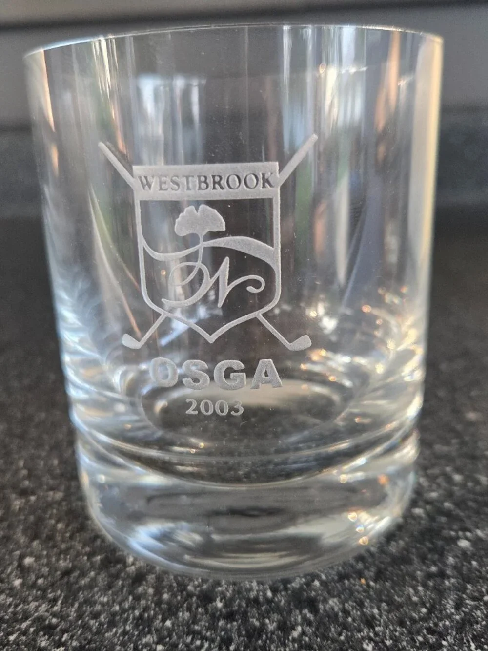 Westbrook Country Club Whiskey Glasses x 4, 2000, New Old Stock In Box